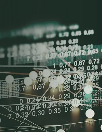 Graphics and numbers displayed