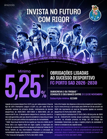 Obrigações FC Porto SAD 2026-2030